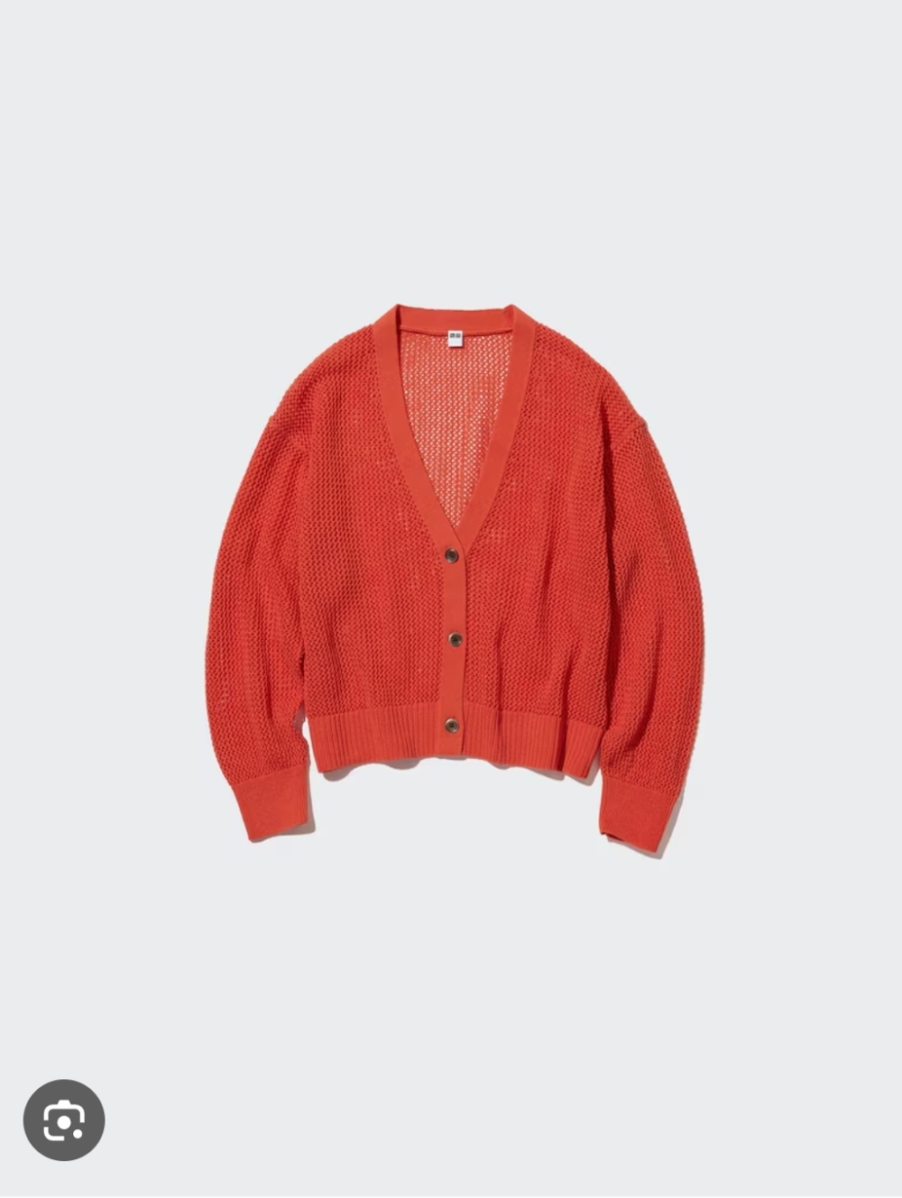 Uniqlo/Mesh Long Sleeve Cardigan Sz S